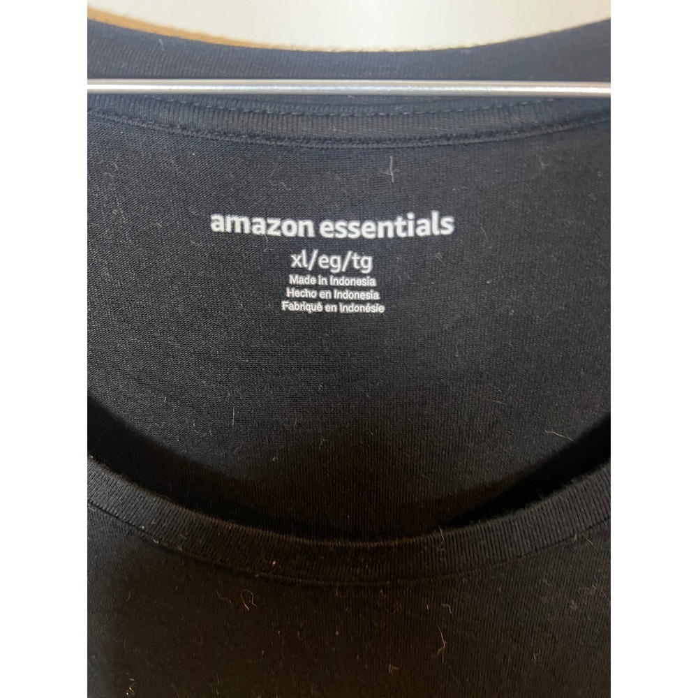 Amazon Essentials Womens Maxi Dress Short Sleeve Black XL - Picture 2 of 4